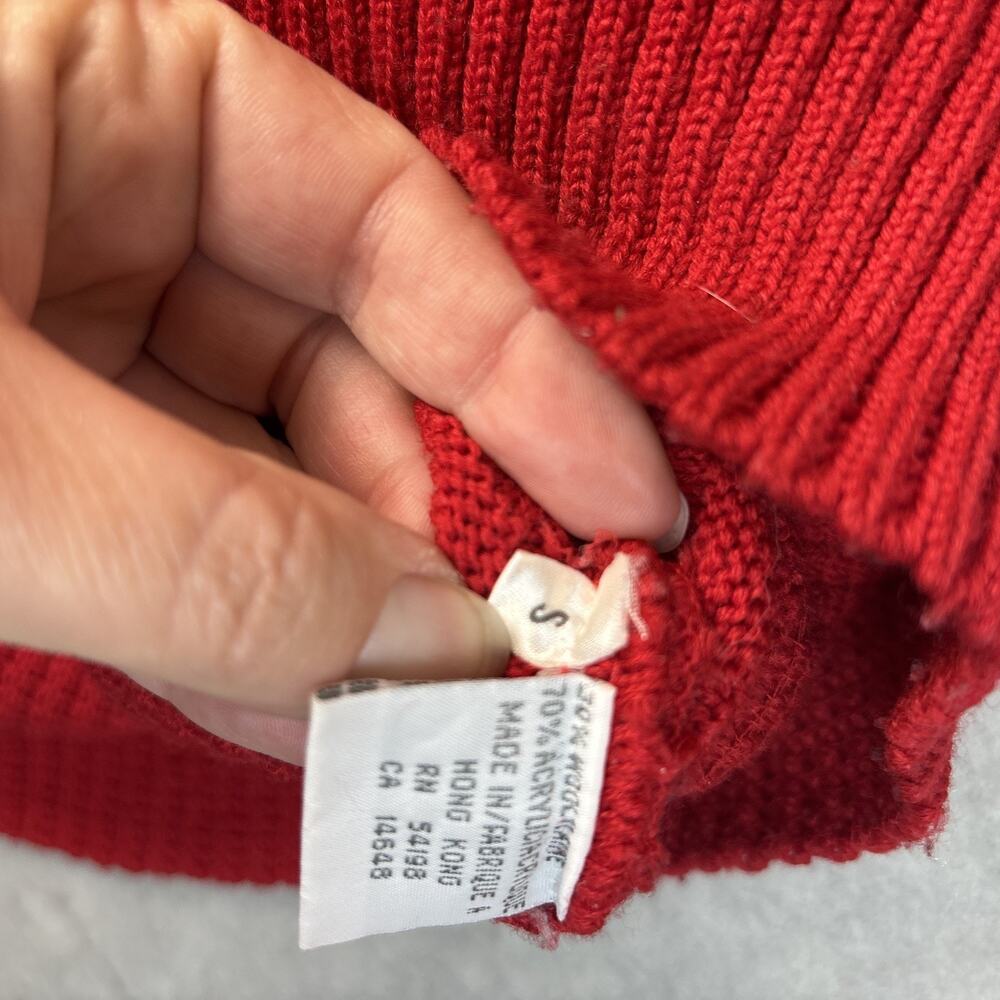 VTG Bogner Sweater Women’s Sm Wool Blend Turtleneck Ribbed Cable Knit Pullover - Picture 8 of 9